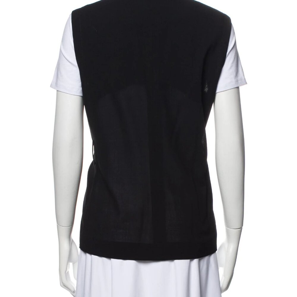 Akris • Black Vest • XL US14 FR46 - Picture 3 of 3